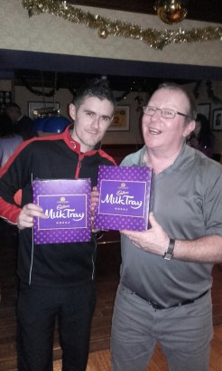 Darts champs - Clark and Meeks. All because the lady loves ....